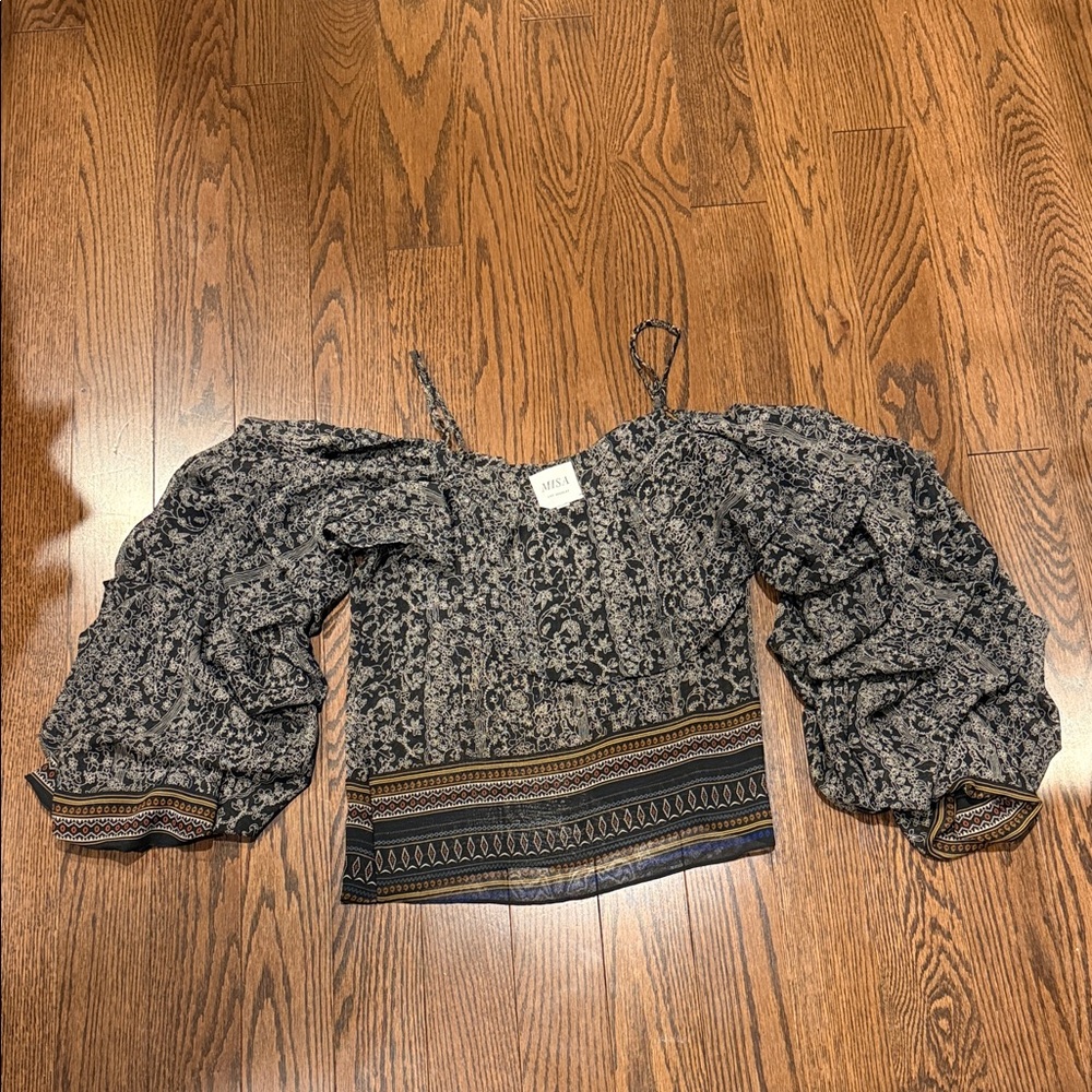 MISA Patterned Blouse - Picture 3 of 3